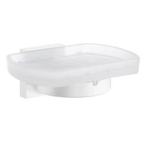 Smedbo House RX342 holder with soap dish white