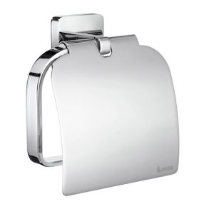 Smedbo Ice OK3414 toilet roll holder with cover chrome