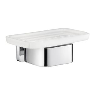 Smedbo Ice OK442P holder with soap dish chrome