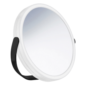 Smedbo Outline FB444 travel mirror with led light 1x and 7x matt black