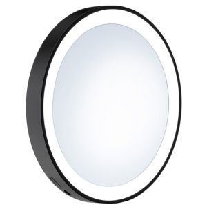 Smedbo Outline Lite FB625 Kosmetikspiegel mit Saugnapf und led-beleuchtung 7x Schwarz
