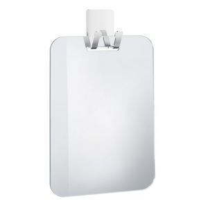 Smedbo Outline Lite FK620 plastic spiegel met zelfklevende haak chroom