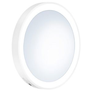 Smedbo Outline Lite FX625 Kosmetikspiegel mit Saugnapf und led-beleuchtung 7x Weiss