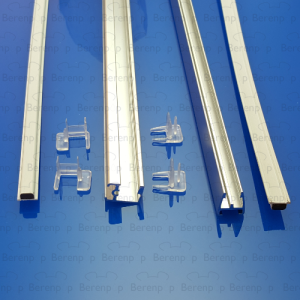 Koralle Vision-B S8L43342 ( L43342 ) ( 2537823 ) aluminium magneetstrips (excl. kunststof strips) voor draaideur in combinatie met vaste wand *niet meer leverbaar*