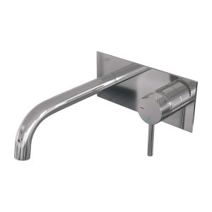 Brauer Carving 5-CE-004-B6 concealed basin mixer with curved spout and cover plate model A1 chrome