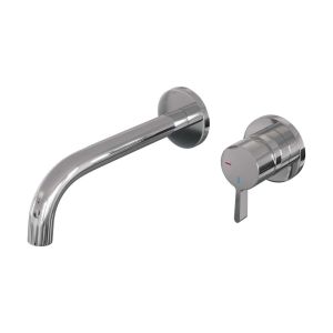 Brauer Edition 5-CE-004-B1-65 concealed basin mixer with curved spout and rosettes model E1 chrome
