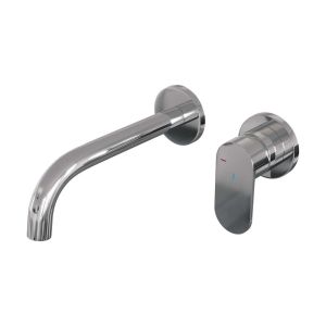 Brauer Edition 5-CE-004-B3-65 concealed basin mixer with curved spout and rosettes model C1 chrome