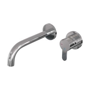 Brauer Edition 5-CE-004-B4-65 concealed basin mixer with curved spout and rosettes model D1 chrome