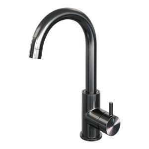 Brauer Edition 5-GM-003-R2 high body basin mixer with swivel round spout model B gunmetal brushed PVD