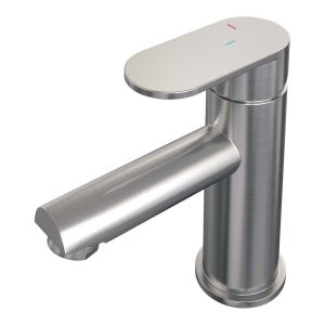 Brauer Edition 5-NG-001-HD3 low body basin mixer model C stainless steel brushed PVD