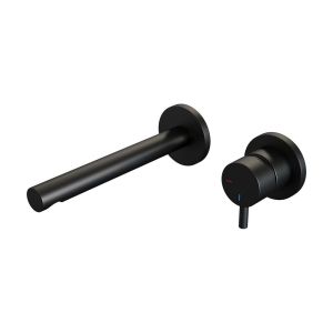 Brauer Edition 5-S-004-S5-65 inbouw wastafelmengkraan met rechte uitloop en rozetten model B1 mat zwart