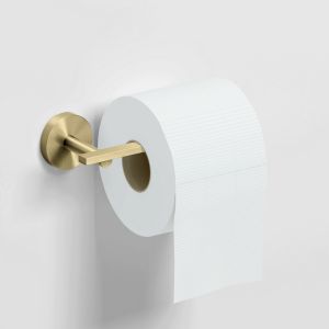 Clou Flach CL090203082 Toilettenpapierhalter ohne Klappe gold gebürstet PVD