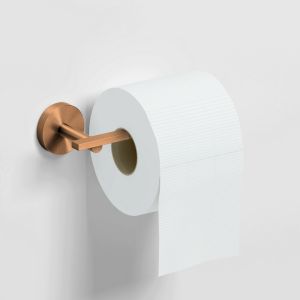 Clou Flach CL090203083 Toilettenpapierhalter ohne Klappe gebürstet Bronze PVD