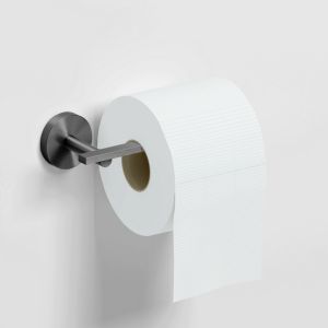 Clou Flacher CL090203084 Toilettenpapierhalter ohne Klappe gunmetal gebürstet PVD