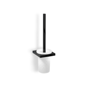 Decor Walther 0654260 DW 94 toiletborstelgarnituur wand gesatineerd glas/ mat zwart