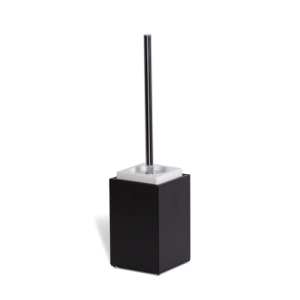 Decor Walther Brownie 0940560 BR SBG toiletborstelgarnituur chroom/zwart kunstleer