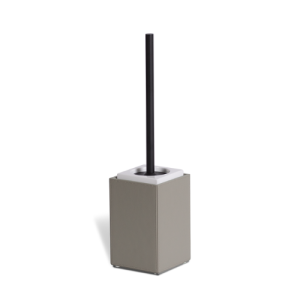 Decor Walther Brownie 0940649 BR SBG toiletborstelgarnituur mat zwart/taupe kunstleer