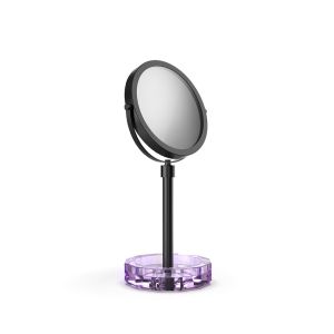 Decor Walther Crystal 0942180 KR KSA vergrootspiegel 1x en 5x violet crystal/ mat zwart