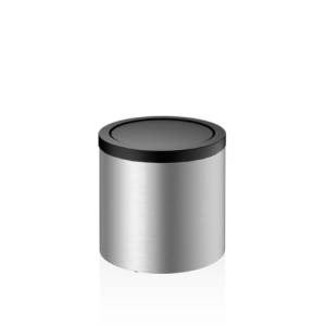 Decor Walther Mikado Tec 0608078 DW 125 afvalbak met deksel RVS geborsteld/mat zwart