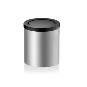 Decor Walther Mikado Tec 0611078 DW 1240 afvalbak met deksel RVS geborsteld/mat zwart