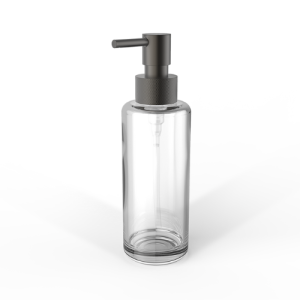 Decor Walther Porter 0863066 TT PORTER zeepdispenser helder glas mat donker metaal