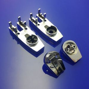 HSK E54080-41 hinge parts for shower door, top/bottom, chrome