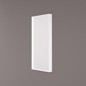 Hipp Design SPV 9280 WLI toiletspiegel rechthoekig op mat wit industrieel metalen frame 35x80x5cm