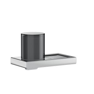 Inda Claire A7178DCR04 zeepdispenser met hendel chroom/ fumé glas