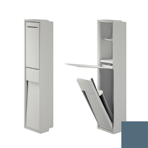 Inda MY Secret A8086CAV inbouwnis met toiletrolhouder en toiletborstelgarnituur 190x860mm mat avio