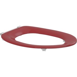 Pressalit Dania R27035-D92999 toiletzitting zonder deksel rood (RAL 3003)