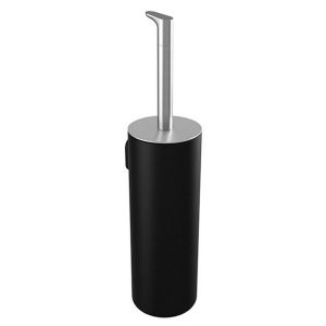 Pressalit Style PR10800 toiletborstelgarnituur geborsteld staal/ zwart