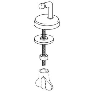 Pressalit BU5P999 Pinocchio set verstelbare scharnieren chroom