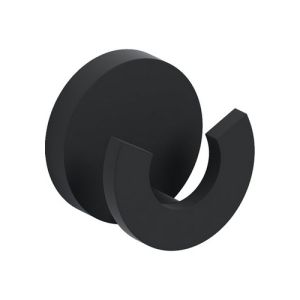 Clou Flat CL090206621 dubbele kledinghaak mat zwart