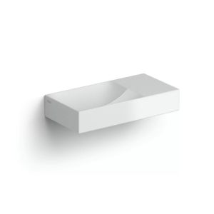 Clou Vale CL0302161R fontein 38x19cm zonder kraangat rechts mat wit keramiek