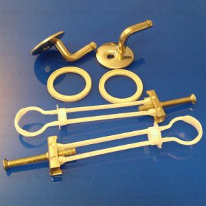 Pressalit DA9999 300+ set vaste scharnieren chroom