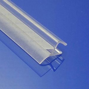 Exa-Lent Universal DS021008 - G08023100 helder doucheprofiel 2 flapjes 100cm - 8mm