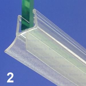 Exa-Lent Universal DS0210010 - G10023100 helder doucheprofiel 2 flapjes 100cm - 10mm