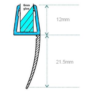 Exa-Lent Universal MON-6 Monstersetje - douchestrippen 5 en 6mm
