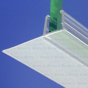 Exa-Lent Universal DS092008 - G08014200 helder doucheprofiel 1 flap horizontaal 200cm - 8mm
