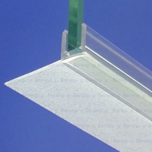 Exa-Lent Universal DS101005 - G05013100 helder doucheprofiel 1 flap horizontaal 100cm - 5mm