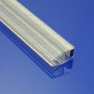 Exa-Lent Universal monsterstukje doucherubber type DS18 - 2cm lengte en geschikt voor glasdikte 5mm - magneet recht