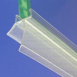 San4U ProfileDay DS341008 helder doucheprofiel 2 flapjes 100cm - 8mm