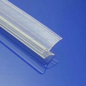 San4U ProfileDay DS361008 kwartrond helder doucheprofiel 2 flapjes 100cm - 8mm