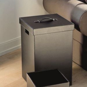 Decor Walther Brownie 0924960 BROWNIE WB wasmand kunstleder zwart