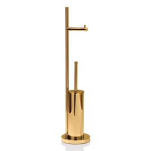 Decor Walther 0800220 DW 670 toiletborstelhouder / toiletrolhouder standaard goud