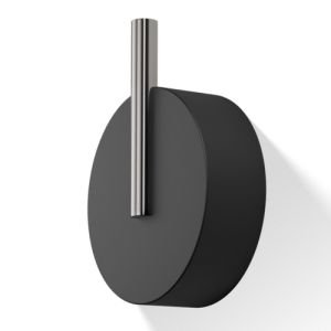 Decor Walther 0972765 Stone WHG haak groot mat zwart/ RVS geborsteld