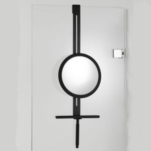 Decor Walther Shower 0123360 HANG UP 5X vergrootspiegel voor douchewand 5x mat zwart