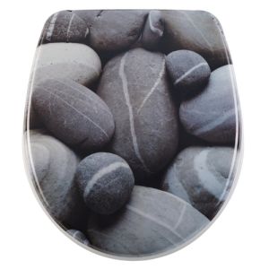Diaqua Nice 31171203 toiletzitting met deksel motief Stones