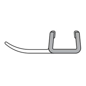 Duka GUMB734 afdichtprofiel 195cm transparant, 6mm