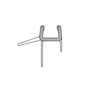 Duka GUMF074-1 afdichtprofiel 100cm transparant, 6mm